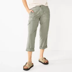 Women's Sonoma Goods For Life® Cargo Utility Capri Pants -Outlet Clothiza Store 5928818 Light Gray