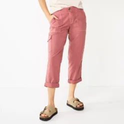 Women's Sonoma Goods For Life® Cargo Utility Capri Pants -Outlet Clothiza Store 5928818 Mauve