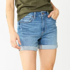Women's Sonoma Goods For Life® Premium Denim Shorts -Outlet Clothiza Store 5932297 Medium Light Wash