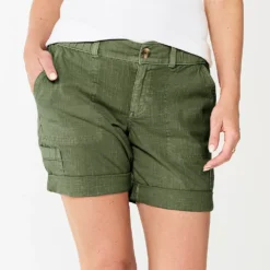 Women's Sonoma Goods For Life® Utility Bermuda Shorts -Outlet Clothiza Store 5940057 Olive