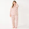 Plus Size Sonoma Goods For Life® Knit Pajama Shirt & Pajama Pants Sleep Set