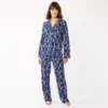 Women's Sonoma Goods For Life® Knit Pajama Shirt & Pajama Pants Sleep Set