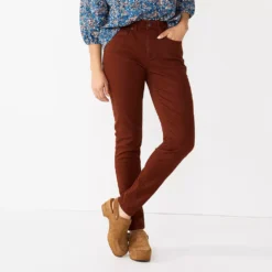 Women's Sonoma Goods For Life® Curvy High-Waisted Skinny Jeans -Outlet Clothiza Store 6120421 Velvet Wine