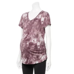 Maternity Sonoma Goods For Life® Essential V-Neck Tee -Outlet Clothiza Store 6120474 Purple Tie Dye