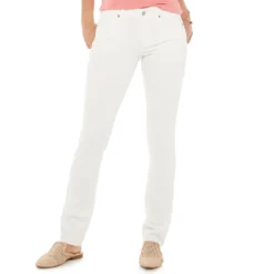 Women's Sonoma Goods For Life® Supersoft Midrise Straight-Leg Jeans -Outlet Clothiza Store 6142731 White